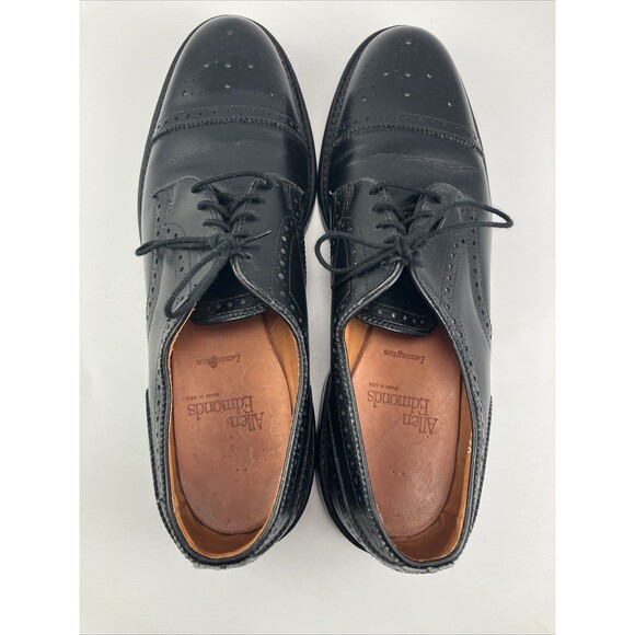 Allen Edmonds Men’s 9.5 AA  Black Sanford Captoe Oxford Shoe Made In USA main image 12